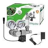 Hygger CO2 Aquarium Co2 Regulator, Dual Gauge Accurate Display, with 12V DC Solenoid Valve, Bubble Counter and Check Valve,for Establishing CO2 System in Aquatic Plant Tank
