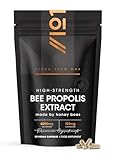 Bee Propolis Extract 4800mg - 108mg Flavonoids Propolis Supplement - 90 Vegan Capsules - Resealable and Recyclable Pouch by Alpha01