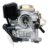 Hoypeyfiy Carburettor Carb, Fit for 50cc Road Legal Chinese Scooter Buggies, Fit for 50cc Chinese Scooters, Replacement for Baotian, Replacement for Lexmoto, Replace RLS06