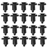YINETTECH 20Pcs Car Bumper Fender Guard Plate Clip Plastic Retainer Clip Decorative Clip 91506S9A003 Compatible with Honda Compatible with Accord 25x20x10mm Black