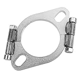 Clamp Flange Kit, 2.5in 63mm Steel Exhaust Flange Flat Oval Split Repair Replacement Accessory + 2 Inch Popular Exhaust Repair
