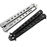 2Pack Folding Comb Unique Metal Training Butterfly Comb for Beard Brushe Styling Tool