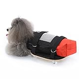 Dog Cat Wheelchair for Back Legs, Pet Walking Scooter with Silent Wheels, Disabled Dog Cat Assist Scooter, Protect Your Pet Chest and Limbs (S(Suitable for 2‑3.5kg/4.4‑7.7lb))