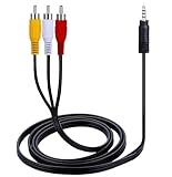 TV Lead for Samsung VP-MS10, VP-MS11, VP-MS12, VP-MS15, VP-D371(i), VP-D371W(i), VP-D372WH(i), VP-D375, VP-D975, VP-DC171, VP-DC172W Camcorder - AV/AUDIO VIDEO Connecting Cable