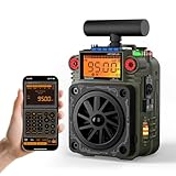 Raddy RF750 PLUS AM FM SW Shortwave Radio, Portable Mini Radio with APP Control, 297 Preset Stations, Replaceable Battery, T-Type Antenna, SOS Alarm for Camping, Emergency