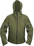 Savage Island Mens Tactical Military Army Combat US British Fleece Recon Hoodie Jacket Security Police Smock, L, Green