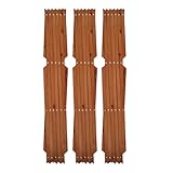 KANTA 3 x Garden Expanding Wooden Trellis Expandable Trellises Aluminum Riveted Each Piece Expands to 180cm x 60cm Climbing Plants Support