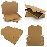 AKAR C5 A5 Postal Boxes | Royal Mail Post Box Pack | 100 Cardboard Boxes | 218x159x20mm Brown Large Letter Pip Box