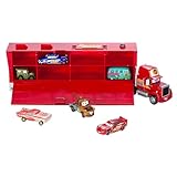 Disney Store Official Mack Hauler Play Set, Disney Pixar Cars, 7 Pc., Toy Figure Kit Includes Mack Carrier and 6 Pull Back Die Cast Vehicles, Lightning McQueen, Mater and More - Suitable for Ages 3+