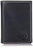 Timberland mens Leather Trifold With Id Window Tri Fold Wallet, Black (Cloudy), One Size UK