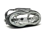 Alchemy Parts Motorcycle Custom Headlight in Black Fox Eye Design Chopper Cruiser Streetfighter Retro Project Headlamp Bottom or Top Mount