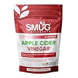 SMUG Supplements Apple Cider Vinegar - British Made - 1800mg Max Strength Daily Serving - Potent Vegan Capsules with Mother - Providing Essential Support Towards Health and Wellbeing