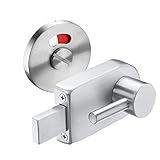 Disabled Toilet Door Lock with Disabled Indicator Bolt in Satin Stainless Steel