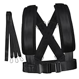 Fitness Sled Harness Workout Harness Exercise with Pull Strap for Resistance Training