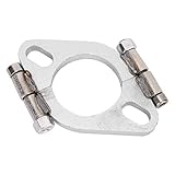 2 Inch Exhaust Flange, Universal Flat Oval Split Repair Exhaust Flange Replacement Accessory