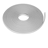 10M Caravan Awning Rail Protector,Universal Motorhome Screw Cover Strip, 12mm Wide, Channel Protector Finishing Insert Infill Moulding Trim Seal Strip (Gray)