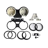 YUYUOR Tachometer Clock Case Cover Fit For Yamaha YBR125 YBR 125 ED 2005 2006 2007 2008 2009 Meter Clock Speedo Cover (Color : Svart)