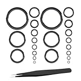 22pcs Fishing Rod Eyes Repair Kit,11 Sizes Rod Ceramic Guides Ring Set,Fishing Rod Eye Replacement Kit with 1pc Stainless Steel Tweezers Fishing Rod Repair Accessories(4mm~30mm)