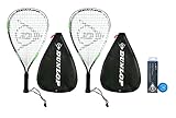 Dunlop Biotec Titanium Racketball Racket (Single, Bundle & Twin Set Options) (Twin Set, Covers & Balls)