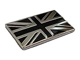 Black and Silver Union Jack Badge