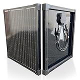 30W Solar Panel for Caravan & Campervan– Monocrystalline 18V Battery Charger for Camping, Sheds, Homes, Off-Grid Power with MC4 Connectors by DTV Electronics