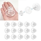 Daily Treasures 15pcs 45mm Limpets for Caravan Awning,Limpets for Awning Suction Cup,Small Suction Pads with Support Shell Knurled Nuts,Plastic Suckers for Glass Mirror Camping Caravan Decor