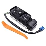 HouYeen Electric Master Control Window Switch for Mercedes C-Class W203 S203C180 C200 C220 Left Window Regulator Console Unlock Bonnet Pushbutton