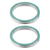 eMagTech 2pcs Motorcycle Manifold Gasket 31x39.7x5.2 mm Compatible with Yamaha DT 50 80 RD 50 125