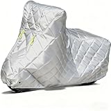 Heavy Duty Motorcycle Cover Compatible with Kawasaki VN 1500 Mean Streak Anti-Hail Motorcycle Cover丨ATV Covers Windproof UV/Snow/Rain Protection for Outdoor Use