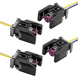 Ollanoos 4 Pcs 13816706 Diesel Injector Plug Electrical Connector, Replacement for Mercedes Sprinter Delphi Piezo