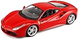 Bburago B18-26013 1:24 Scale Race And Play Of The Ferrari 488 Gtb Sports Car Die-Cast Model, Red, 3155.62 cc