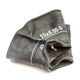 Heavy Duty Inner Tube 15x6.00-6 6 Inch Wheel Tyre Butyl Rubber Bent Curved Valve Ride Sit On Lawn Mower Lawnmower