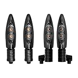 HDBUBALUS 4PCS Motorcycle Front Rear Turn Signal LED Light Indicator Fit For BMW F650GS F700GS F800G F800R F800S F800ST HP2 Sport K1200R K1300R R1200GS R1200R