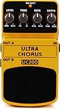 Behringer ULTRA CHORUS UC200 Ultimate Stereo Chorus Effects Pedal, Yellow