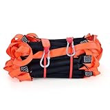 Meidansini Fire Escape Ladders, 5M Emergency Fire Ladder Training Soft Ladder, Flame Resistant Rope Ladder 2-3 Story Reusable Window Balcony Treehouse Safety Rescue Ladder