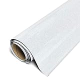 Siser Glitter HTV 12" x5ft Roll (White) Iron on Heat Transfer Vinyl
