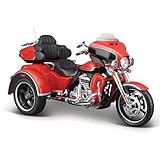 Maisto Die-Cast Harley Davidson CVO TriGlide Motorcycle (2021) - Intricately Detailed Replica Collectible Model Toy - 1:12 Scale, Black