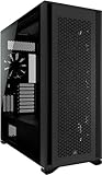 Corsair 7000D AIRFLOW Full-Tower ATX PC Case (High-Airflow Front Panel, Three Included 140mm Fans with PWM Repeater, Easy Cable Management, Spacious Interior, Customisable Side Fan Mounts) Black