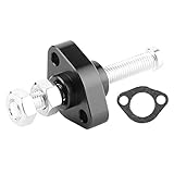 Aramox Motorcycle Chain Tensioner Adjuster,Aluminum Alloy Cam Timing Chain Tensioner with Gasket for CBR/CB VF VTR (Black)