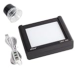 eTone Slide and Film viewer, digitizing/scanning/Copying. Light Box Scanner with 10 Adjustable Brightness USB Interface. Comes with 10x Lens.