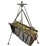 Carp Fishing Weighing Tripod System with Camo Sling Digital Scale 110lb/50kg