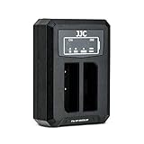 JJC USB Dual Battery Charger for Fujifilm FinePix X100T, X100S, X100, X30, X-S1, Finepix F31fd, Real 3D W1 Cameras, Ricoh GXR System/Body Replaces Fujifilm NP-95 Ricoh DB-90