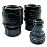 Flush-M Outboard Quick Connect Flush Kit for Yamaha & Honda - Compatible with Yamaha V Max SHO, XTO Offshore & Four Stroke Engines (8HP - 425HP) & Honda Four Stroke Engines (60HP - 350HP) - Black