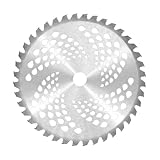 Universal Trimmer Blades, 10" X 40T Carbide Tip Brush Cutter Blade,Mower Trimmer Efficient Strimmer Blades, Brush Cutter, Trimmer, Weed Eater for Cleaning up Weed Trimming, 255 x 25.4 mm, 40 Teeth