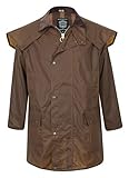 Portmann 3/4 Length Stockman Raincoat (Short Cape) (X-Large, Tan)