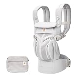 Ergobaby Baby Carrier, 4-Position Omni 360 Cool Air Mesh for Newborn to Toddler (0-3 yrs), Ergonomic Child Carrier & Backpack, Pearl Grey