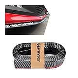 JNNJ Car Front Bumper Protector, 2.5M Front Lip Spoiler, Auto Splitter Body Spoiler Skirt Rubber Bumper Lip Trim Spoiler, Universal Exterior Soft Rubber Decoration Accessories for Cars(Black)