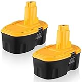 2PACK 6.0Ah/6000mAh Ni-Mh Replacement for Dewalt Battery 18V DC9096 DE9098 DE9095 DW9095 DE9039 DE9096 for Dewalt 18V Battery DW9096 DW9098 388683-12 651034-01