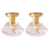 2Pcs Miniature Ceiling Lamp Set Battery Operated Dollhouse Chandelier for Doll House Decor for Living Room & Bedroom Simulation Furniture Lights Lights Battery Operated Ceiling