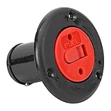 Boat Deck Fill ABS Plastic Boat Marine Fuel Deck Gas Oil Tank Fill Filler Port with Key Cap(Black)